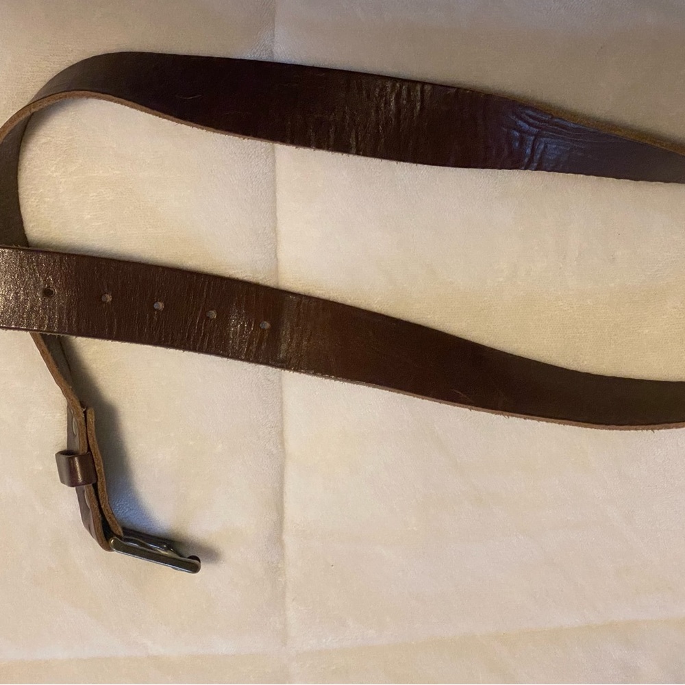 Men's Range brown leather belt, 34